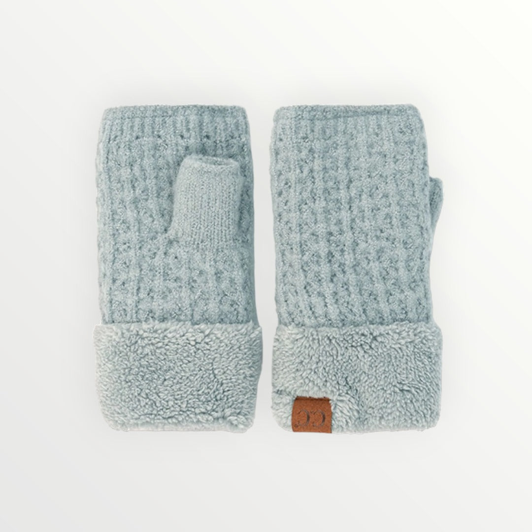 CC Smocking Stitch Fingerless Gloves-5 Colors Available