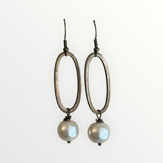 Bronze Pearl Earrings