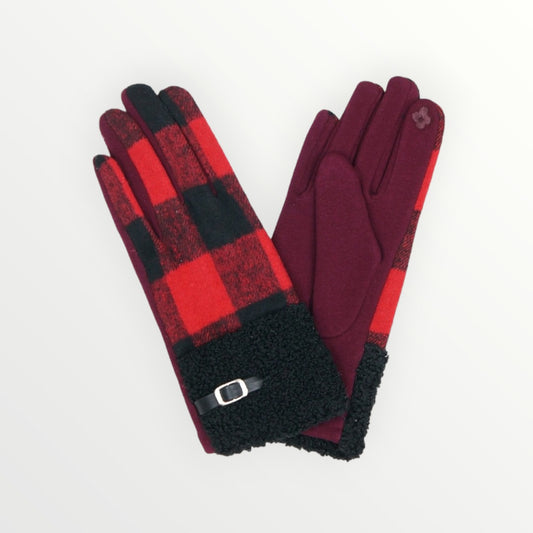 Buffalo Check Gloves